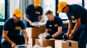 Επαγγελματίες της Prime συσκευάζουν εύθραυστα αντικείμενα με προσοχή κατά τη μετακόμιση για μέγιστη ασφάλεια.