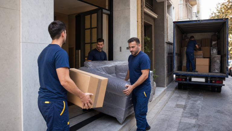 Umzug in ein Mehrfamilienhaus mit einem professionellen Team der Prime Transport Company