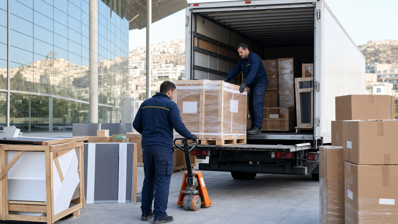 Transport to exhibitions: loading=