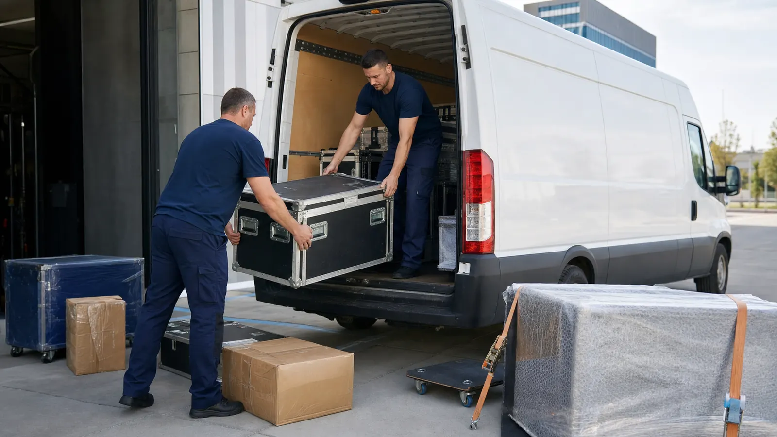exhibition stand packaging - loading=