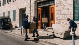 Μετακόμιση σε πολυκατοικία με έλεγχο ασανσέρ, σκάλας και πρόσβασης για φόρτωση